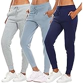BottomLine 3 Pack Sweatpants Women, Comfortable Womens Sweatpants, Fleece Womens Joggers (Available in Plus)