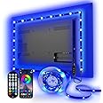 Daymeet LED TV Backlights, 9.8 ft USB Powered RGB Color Changing LED Strip Lights for 32-60 inch TVs with Remote Music Sync Bluetooth APP Control