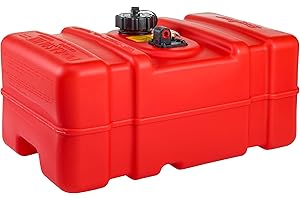 Scepter Marine 08667 Rectangular Fuel Tank - 9 Gallon, Red