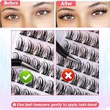 SIISTAS 100Pcs DIY Individual Lash Clusters Eyelash Extensions D Curl 8-16MM view 5