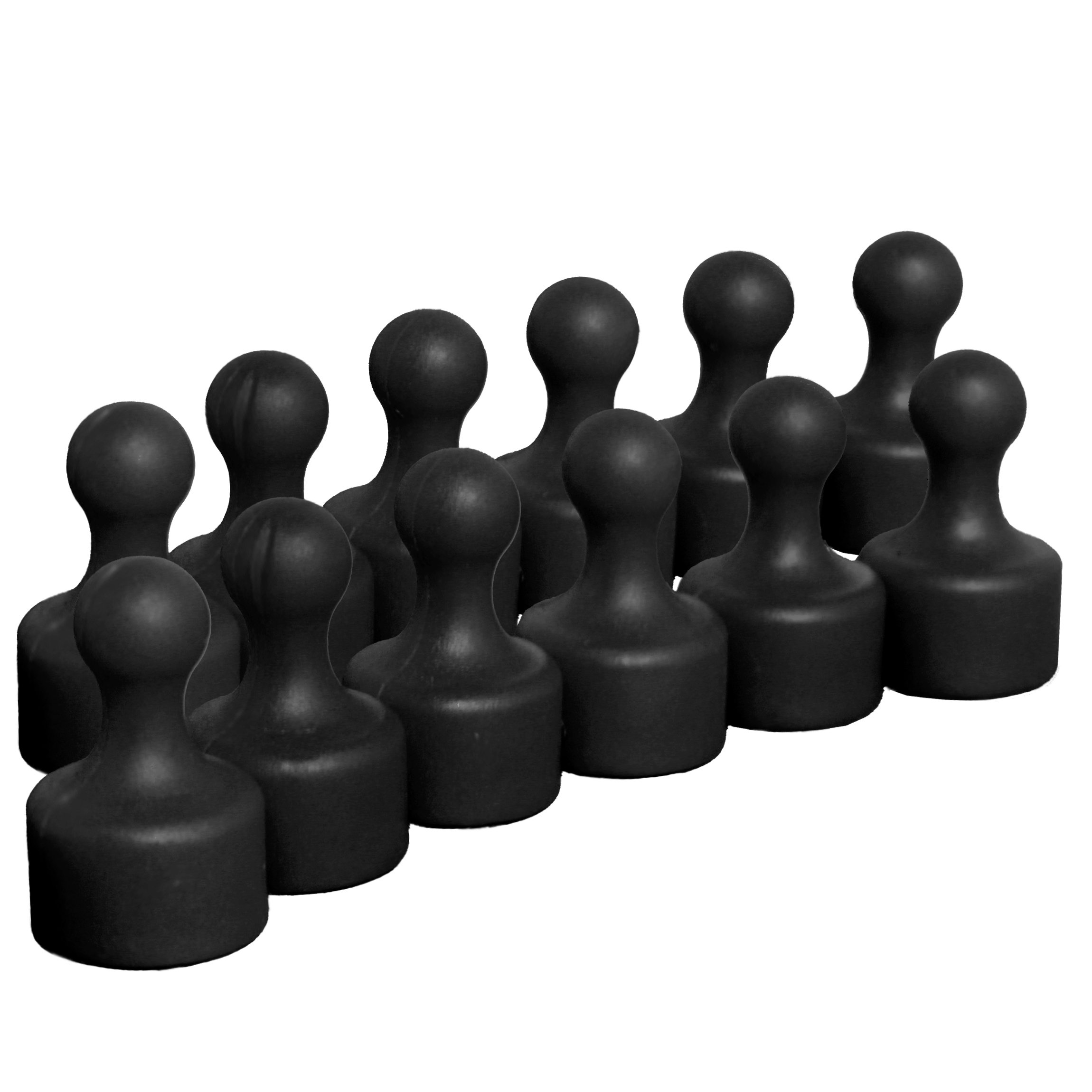 MP-20 12 Neodymium Pinboard Magnets Black