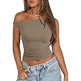 ATHMILE Womens Off The Shoulder Tops Summer Sleeveless Shirts Going Out Crop Tank Top Y2K T Corset Tube Fashion Outfits 2026