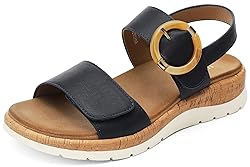 UBFEN Womens Flat Sandals Arch Support Open Toe
