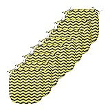 Ambesonne Yellow Chevron Chair Seating Cushion Set