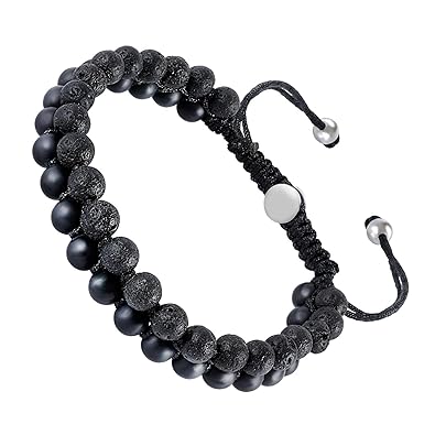 Zd Jewelry Mens Lava Rock Bracelet Agate Bead Bracelet For Men Natural Stone Yoga Essential Oil Bracelets For Gift