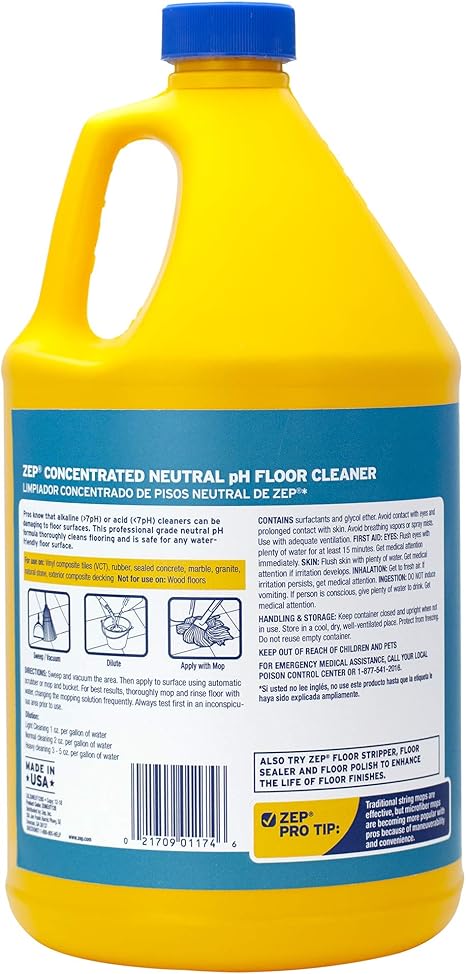 Amazon Com Zep Zuneut128 Gal Neutral Floor Cleaner Garden Outdoor