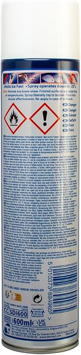 CarPlan Blue Star De-Icer 600 ml Aerosol Windscreen Defrost view 2