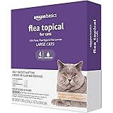 Amazon Brand - Solimo Flea Topical for Large Cats (over 9 pounds), 4 Count