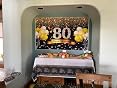 Trgowaul 80th Birthday Backdrop – Extra Large Black Gold Glitter Banner, 5.9x3.6ft - View #7