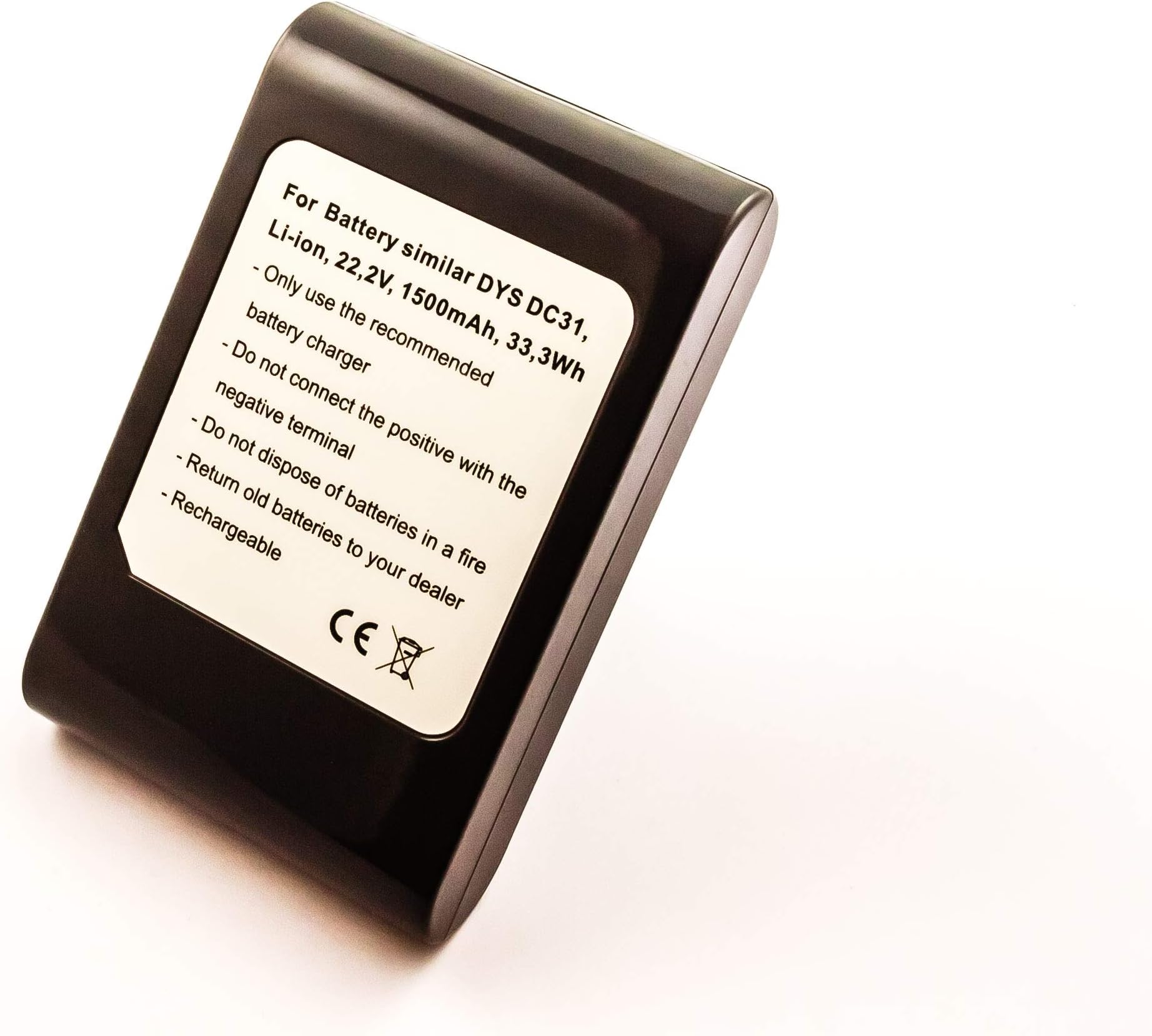 Dyson 917083 – 07 Vacuum Cleaner Battery Rechargeable Batteries (Black, Dyson DC31, DC34, DC35)
