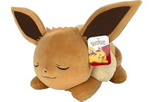 POKEMON Pokémon 18” Plush Sleeping Eevee- Cuddly Must Have Fans- Plush for Traveling, Car Rides, Nap Time, and Play Time