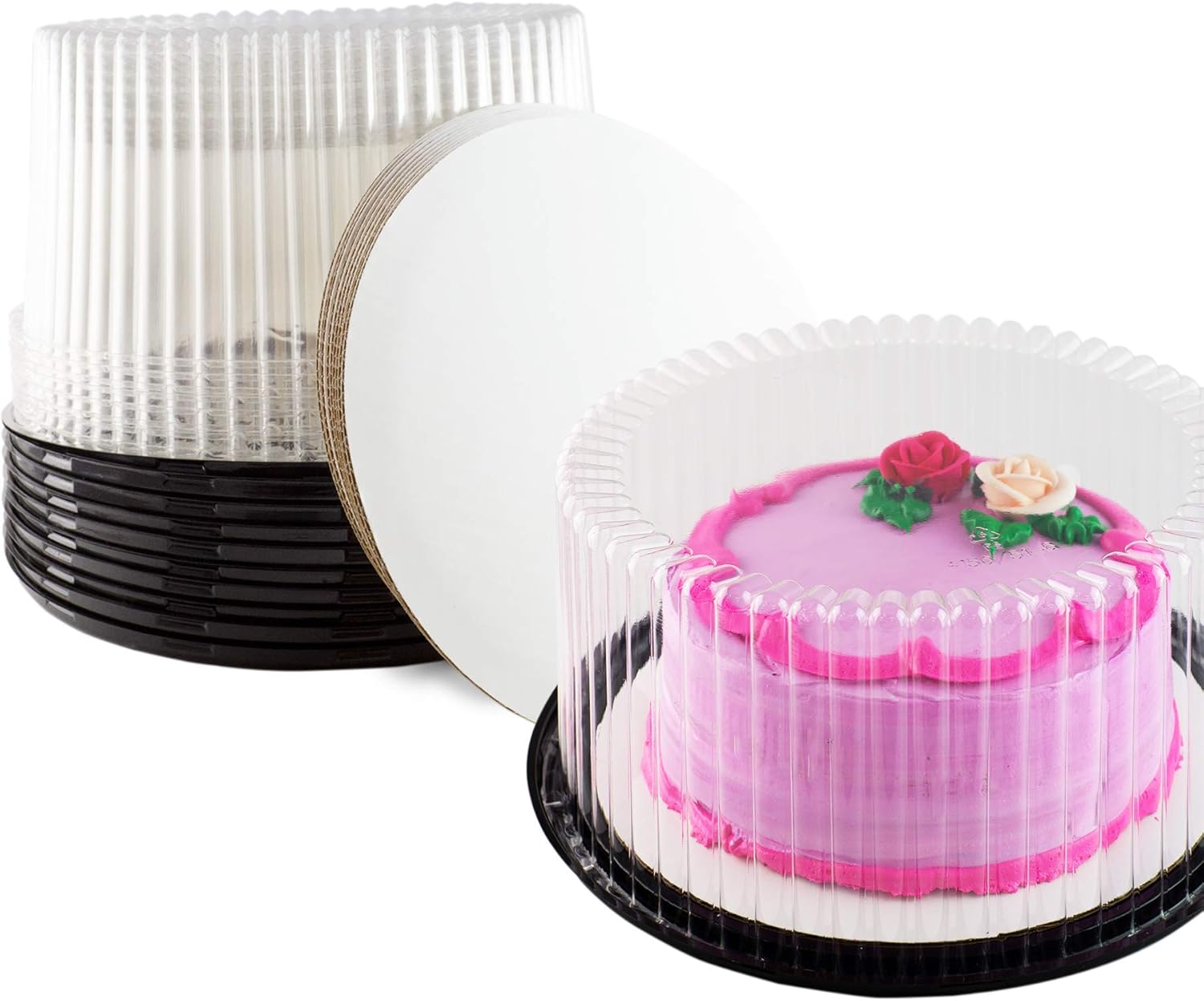 Cake Display containers (9 Inch Cake Container, With Cake