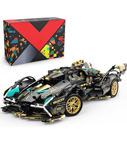 Amazon.com: PIKARO Sports Car Building Blocks Set for Adults - 1