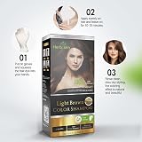 Herbishh Hair Colour Shampoo Grey Hair Light Brown 500 ml Ammonia-Free view 2