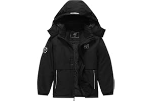 BYLESIN Kid's Waterproof Ski Jacket Warm Winter Coat Boys Snowboarding Jackets Outdoor