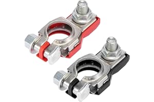 Autokemat Battery Terminal Connectors Positive and Negative Set Compatible with Nissan Altima Maxima Rouge Sentra Murano Infiniti Universal Battery Terminals Replace# 90982-05035 9098206022 243407F001