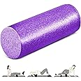 Yes4All High Density Foam Roller for Back, Variety of Sizes & Colors for Yoga, Pilates - Purple - 18 Inches
