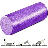 Yes4All High-Density Round Back Roller Foam, Exercise Foam Roller for Yoga, Pilates & Stretching - 12, 18, 24, 36 inch