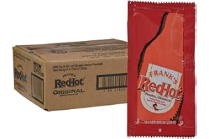 Frank's RedHot Original Cayenne Pepper Sauce Packets, 200 count - One 200 Count Package of Frank's Hot Sauce Packets, Perfect Single-Serve Size for Take-Out, Delivery and Catering