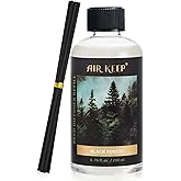 Airkeep Reed Diffuser Oil Refill with Diffuser Sticks, 6.76 Fl Oz(200ml) Black Forest Scented Oils, Aroma Therapy, Home Fragrance & Air Freshener, Office Décor, Decoration