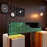 Qiase Music Rhythm Spectrum Display, Professional Dynamic LED Spectrum Analyzer - Featuring 36 Display Styles, 16 Colors, 4 Frequency Ranges, and 3.5mm Audio Input
