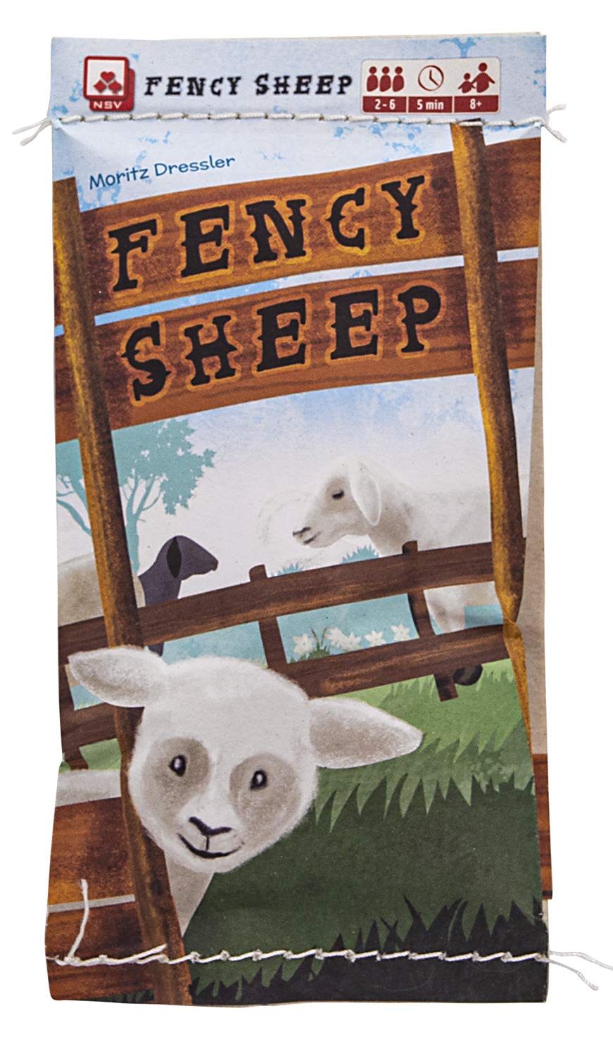 NSV - 3607 - Fancy Sheep - Small Dice Game - Plastic Free