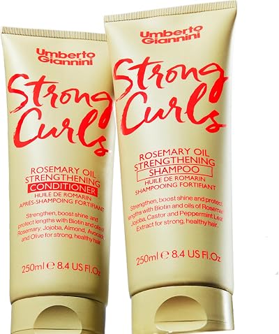 Umberto Giannini Strong Curls Rosemary Oil Shampoo & Conditioner Duo 250ml x2