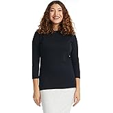 ESTEEZ 3/4 Sleeve Crew Neck Cotton T-Shirt for Women - Relaxed Fit - Base Layering Top