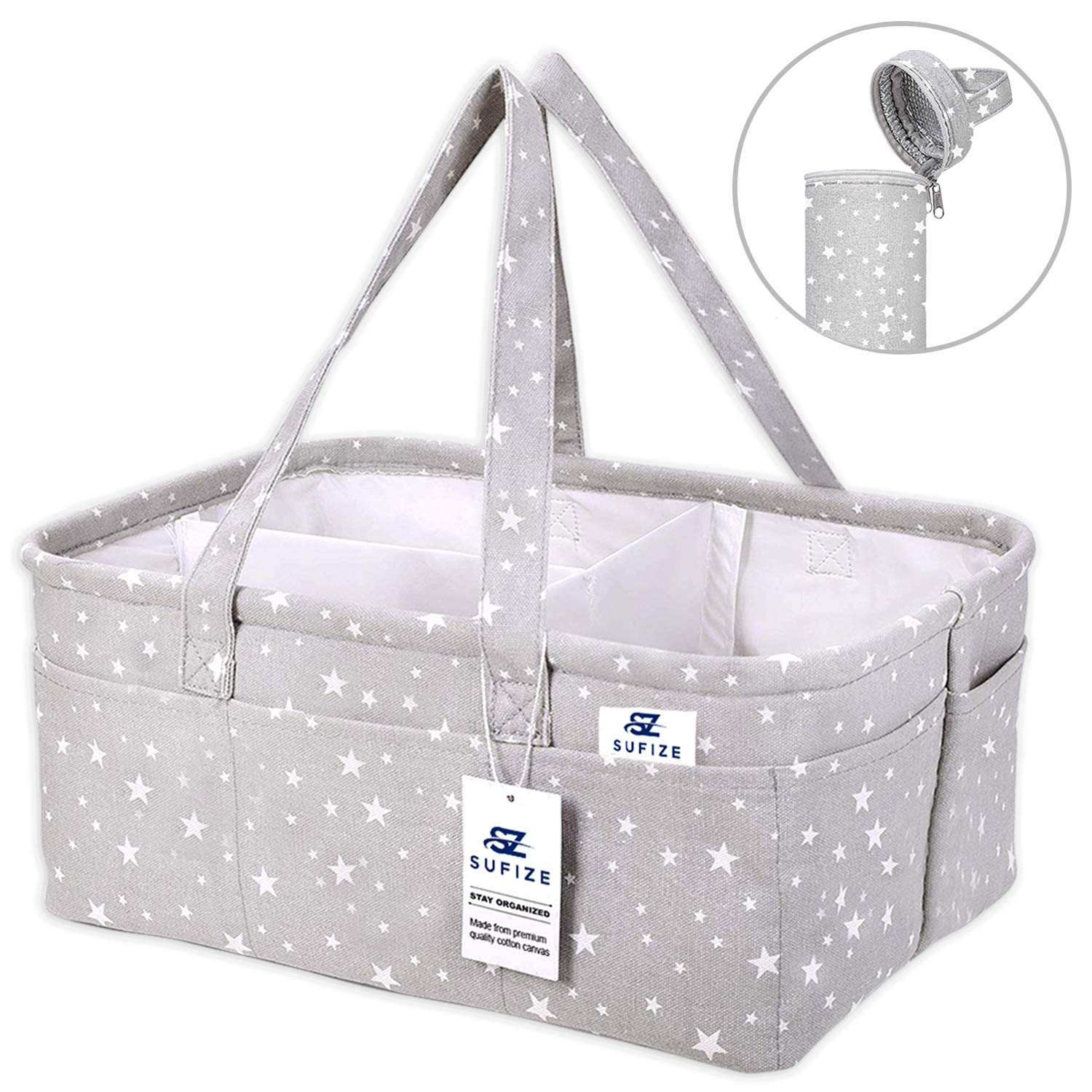 Sufize Baby Windelablage – Großer, multifunktionaler Baby-Organizer mit