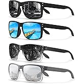 KUGUAOK Polarized Square Sunglasses For Men and Women Matte Finish Sun Glasses UV Protection Glasses