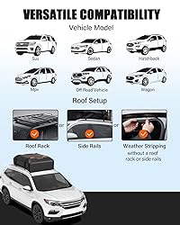 Kimevan Waterproof Rooftop Cargo Carrier, Upgrade