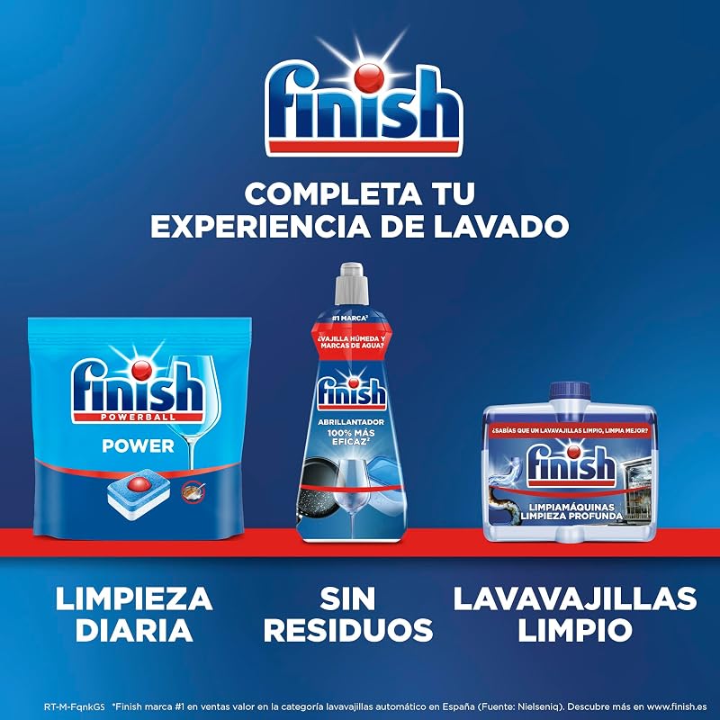 Finish Power All in One, Pastillas para el lavavajillas todo en uno - 104