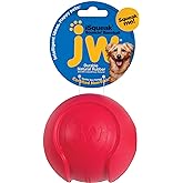 JW Pet Company iSqueak Bouncin' Baseball Dog Toy, Large (Colors Vary), multi (40037)