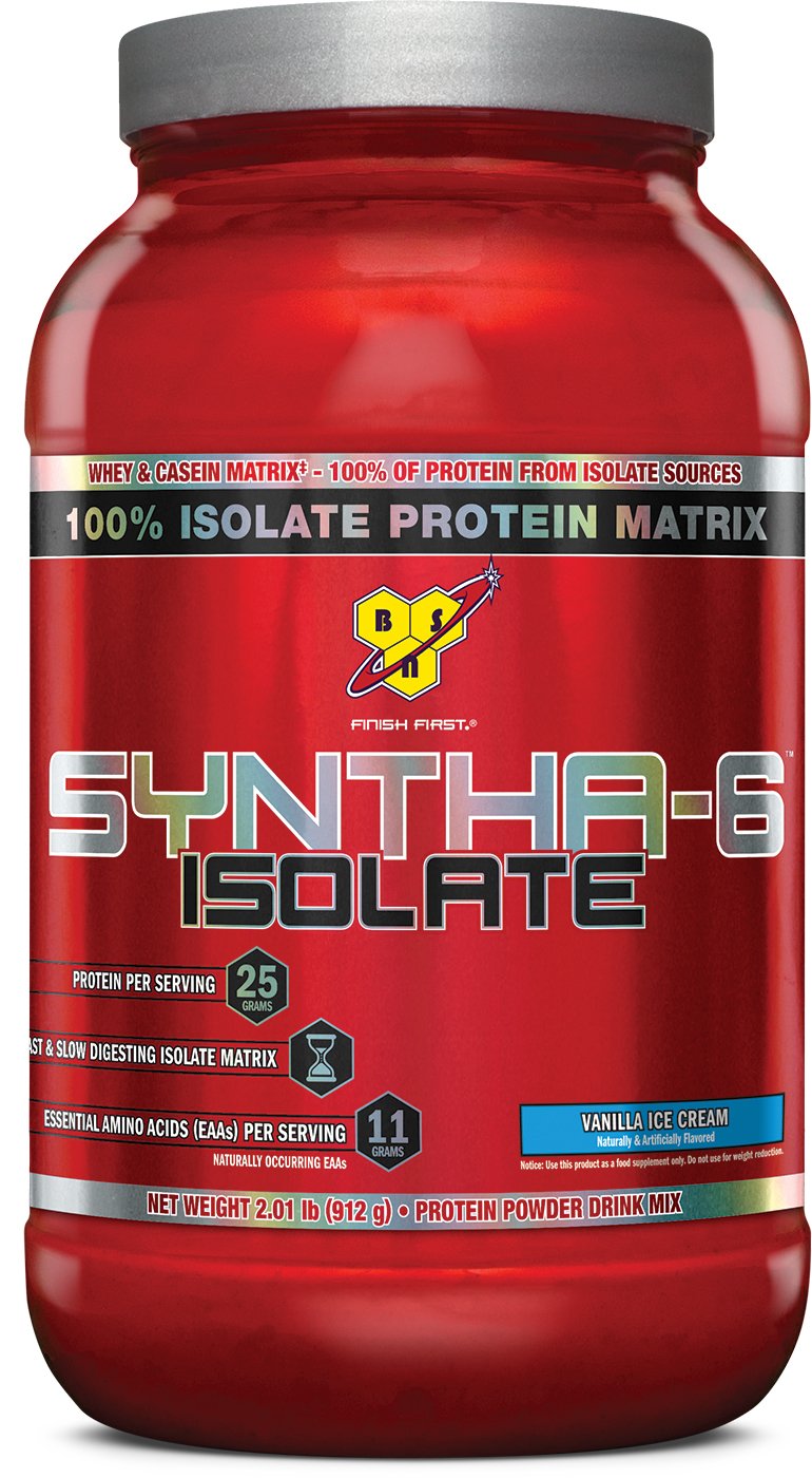 Amazon.com: BSN SYNTHA-6 ISOLATE Protein Powder, Whey Protein Isolate ...
