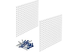 Triton Products LB1-W LocBoard 24x24x9/16-Inch Pegboards, White, 2-Pack