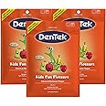 DenTek Kids Fun Flossers, Removes Food & Plaque, 75 Count, 3 Pack