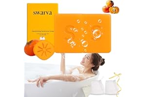 Swarva Persimmon Soap for Old People Smell Swarva Deodorizing Persimmon Soap, Handmade Natural Moisturizing Soaps for Old Bod