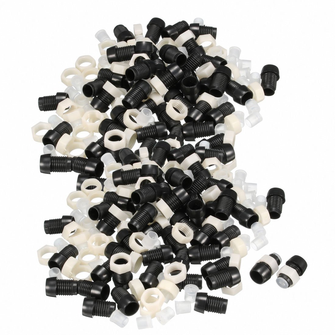 sourcing map 100pcs 5mm LED Lamp Holder Light Bulb Socket Plastic Chrome Plated for Light-emitting Diode Lighting