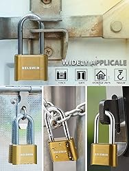 DELSWIN Combination Lock Outdoor Padlock