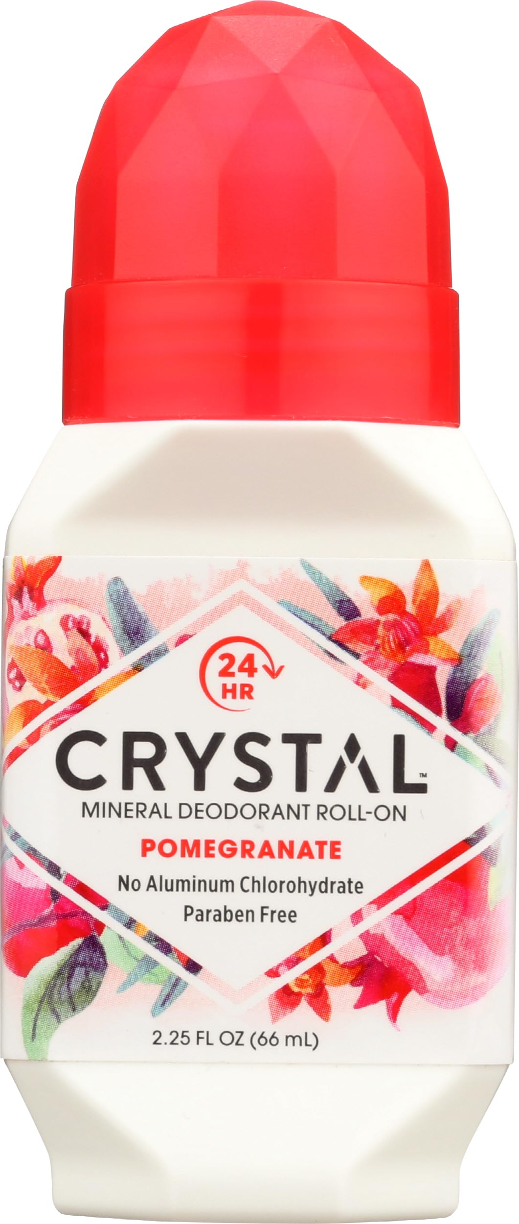 Crystal Body Deodorant Roll-On Pomegranate, 2.25 oz