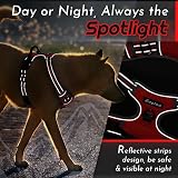 Eagloo Dog Harness Small Adjustable No Pull Reflective Red S view 8