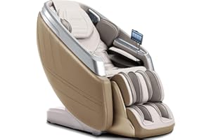 iBooMas P03 2025 4D Zero Gravity Massage Chair,APP Control Massage Chairs Full Body with SL Track,Touch Screen Navigation,Yoga Stretch,Foot Roller,Heat,Airbags,Wireless Charger (Beige)