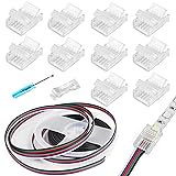 HOMELYLIFE 5 Pin LED Strip Connectors 12mm