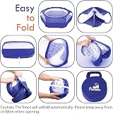 Pawaboo Small Animals Playpen Indigo Waterproof Pet Cage Tent with 3 Metal Rods view 2