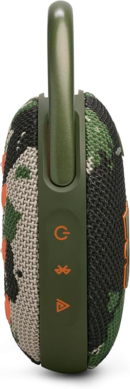 CLIP5 Altavoz Bluetooth, Carga USB C, IP67 a Prueba de Polvo, Impermeable, Compatible con Aplicaciones, Estructura de mosquetón, radiador pasivo, portátil, escuadrón