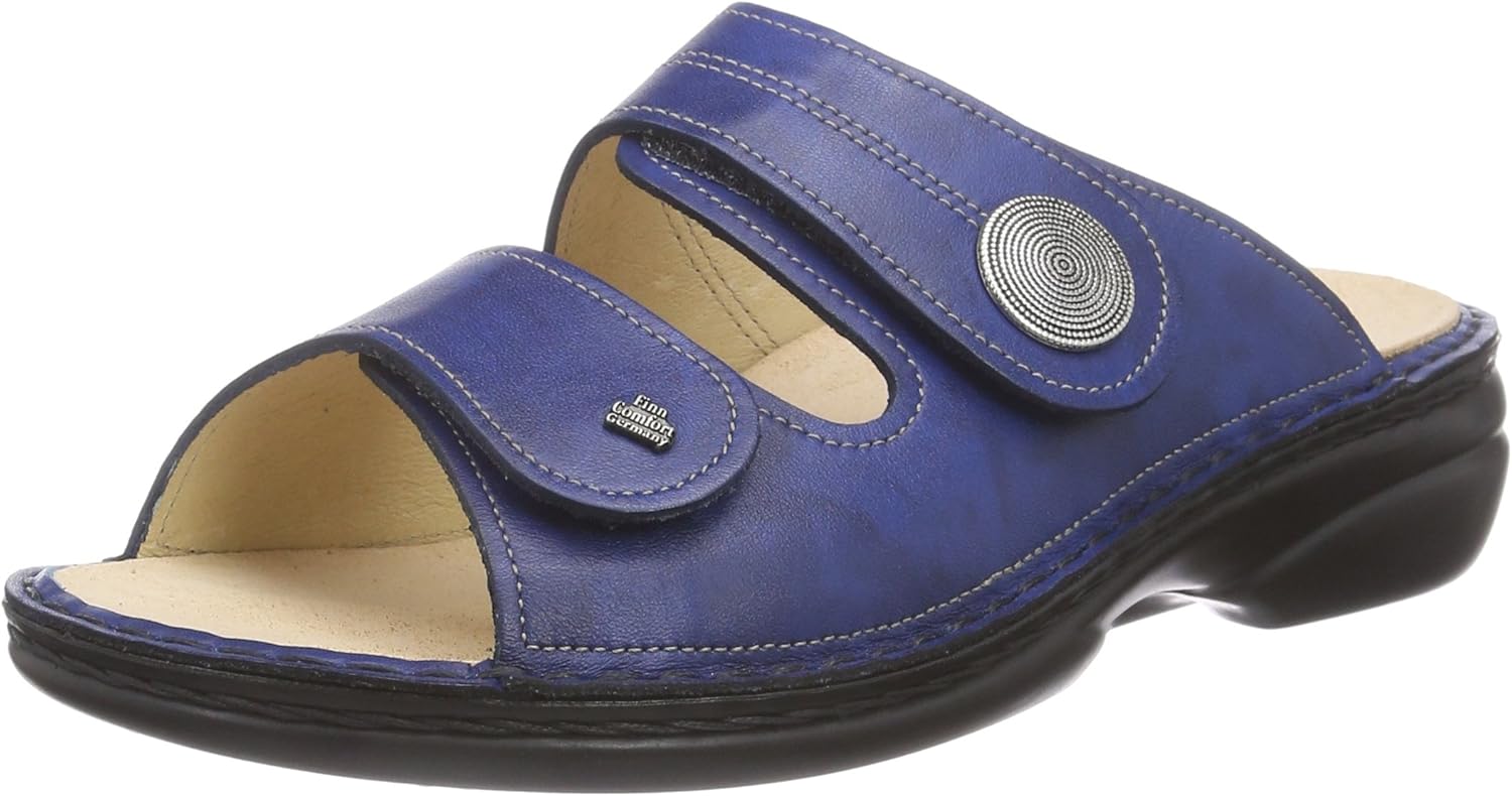 Finn Comfort Women's Sansibar Open Sandals, Blue, 4 UK Amazon.co.uk