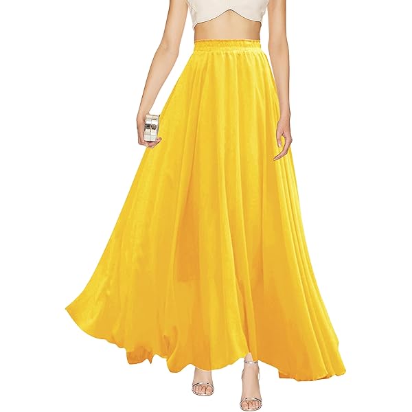 Amazon.com: Women Maxi Bubble Skirt Elastic Waist Aline Long