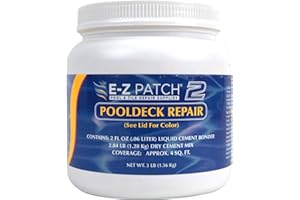 E-Z Patch 2 Pool Patch Repair Kit for Pool Decks and Patios, DIY Concrete Repair (Sand Buff, 3 lbs.)