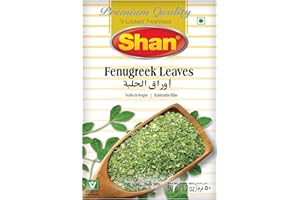 Shan Fenugreek Leaves 1.7 oz (50g) - No Preservative No Artificial Food Color - Authentic and Fresh Fenugreek Leaves - Halal 