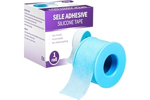 Gentle Removal Silicone Tape 1’’ x 4yd Silicone Medical Tapes for Sensitive Skin Waterproof Painless Removal Wound Care for G